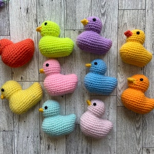 Crochet duck crochet animal Amigurumi duck rubber duck stuffed animal cruise duck