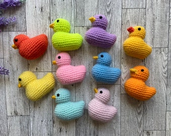 Crochet duck crochet animal Amigurumi duck rubber duck stuffed animal