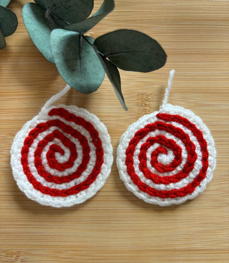 Crochet Peppermint Candy Ornament Pattern (PDF Pattern) - Etsy