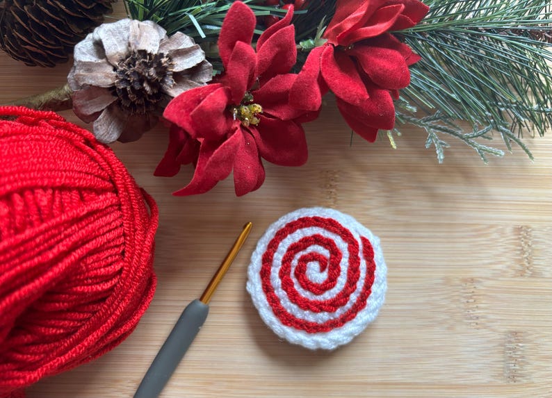 Crochet Peppermint Candy Ornament Pattern (PDF Pattern) - Etsy
