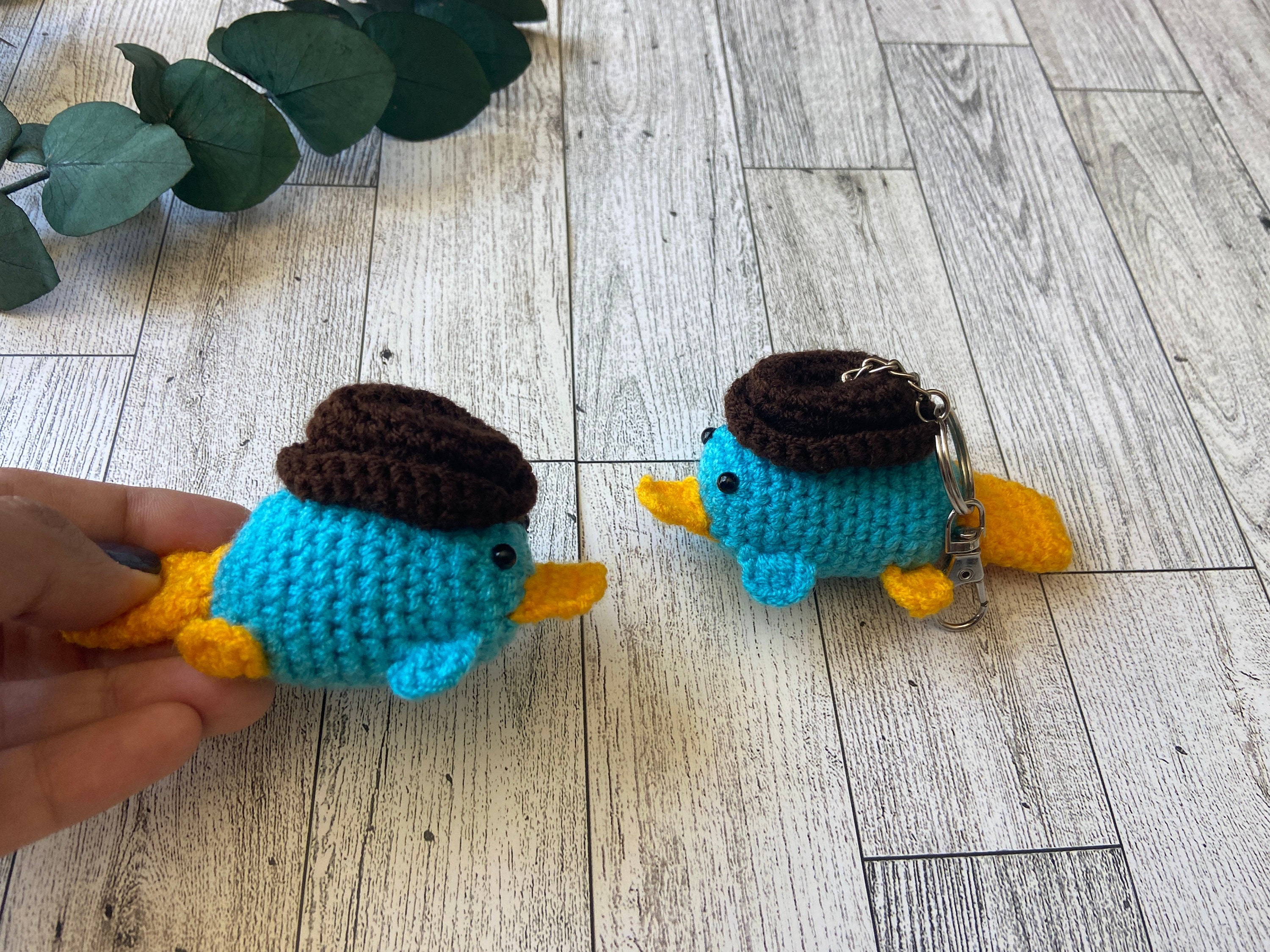 かぎ針編みのカモノハシペリーの編みぐるみぬいぐるみ - Etsy 日本