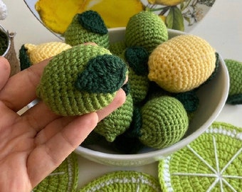 Crochet Lime Decor: Handmade Amigurumi Fruit Plushie