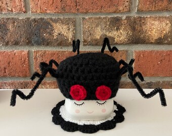Gehäkelte Spinne Becher-Hut: Halloween Tiered Tablett Dekor