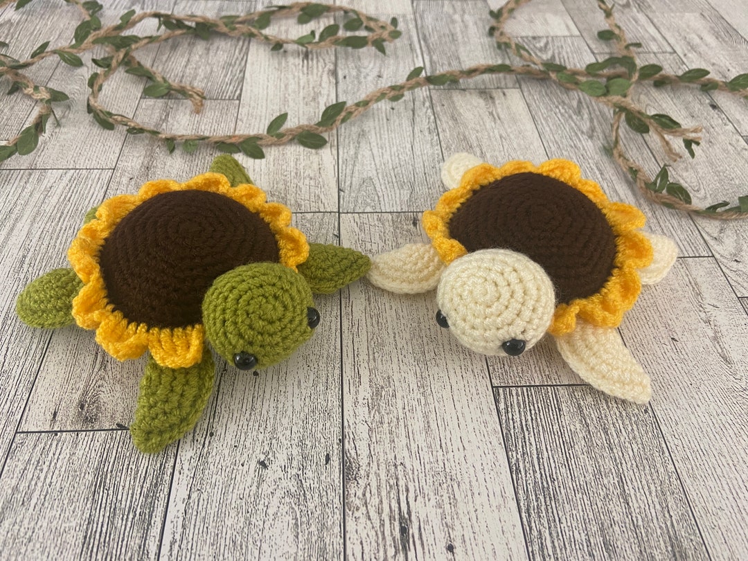 Turtle / Amigurumi Turtle / Crochet Turtle / Stuffed Animal / Sunflower ...