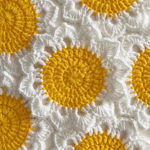 Crochet Daisy Coaster Crochet Coaster Daisy Decor