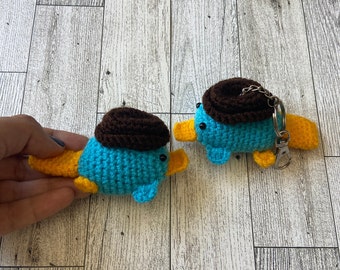 Perry l'ornithorynque au crochet Peluche amigurumi Perry l'ornithorynque au crochet