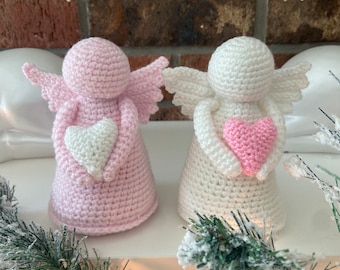 Crochet angel ornament Christmas gift Gift for her Valentines gift Angel decor