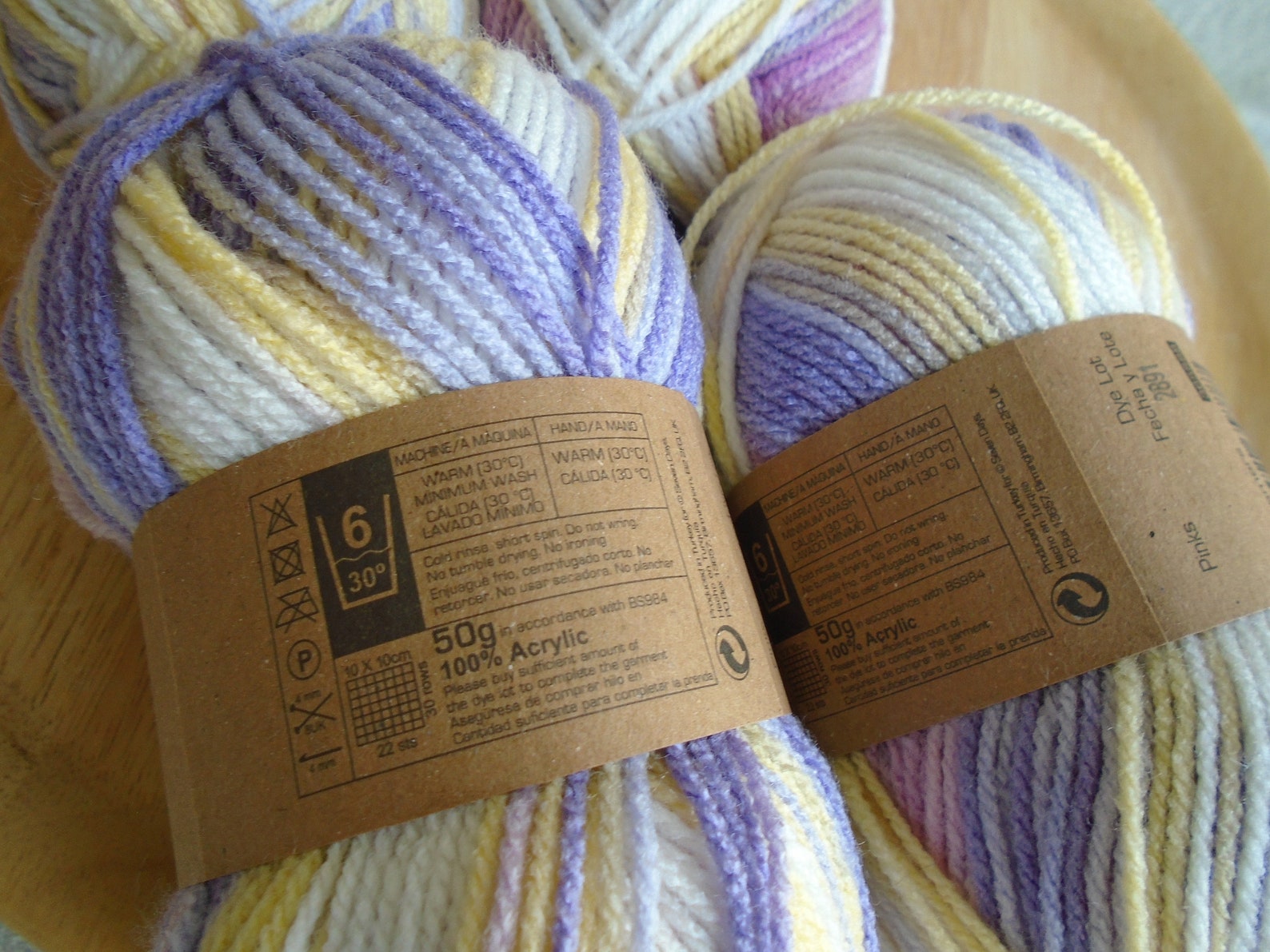 Knitting Essentials Double Knitting Wool Job Lot 4 x 50g Etsy