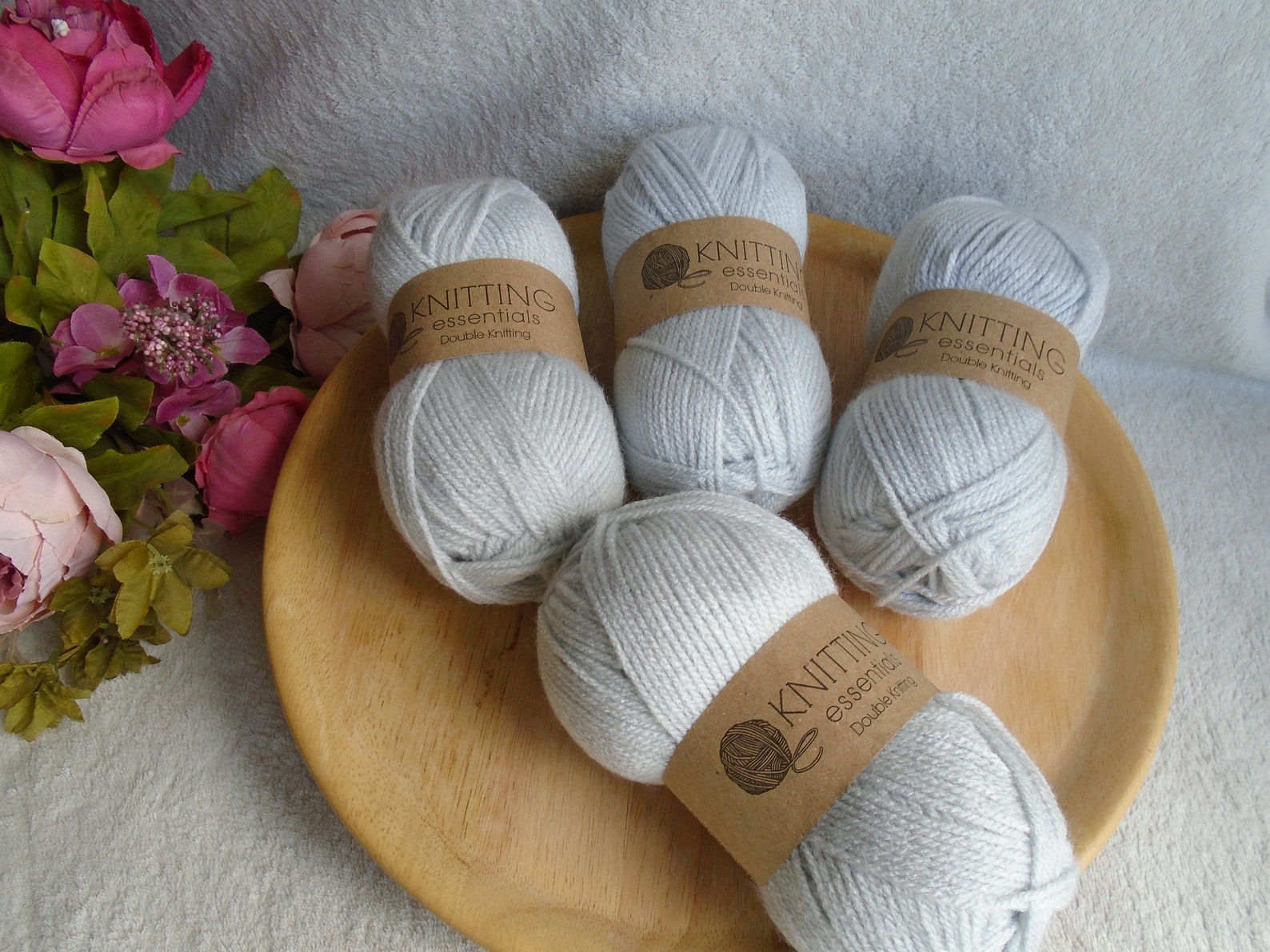 Knitting Essentials Double Knitting Wool Job Lot 4 x 50g Etsy