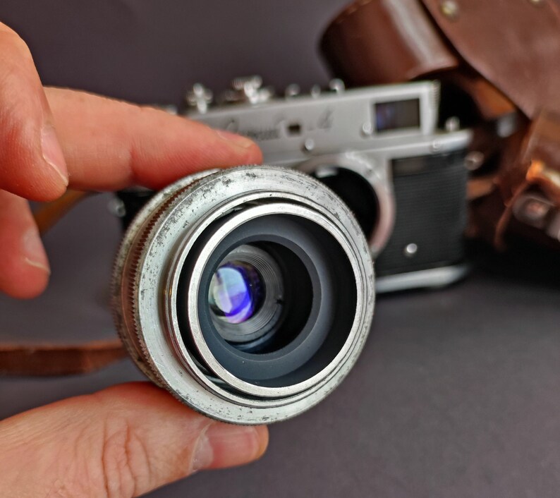 Film Camera 35mm Zorky 4 USSR Lens Industar 50 3.5 / 50 Copies Etsy