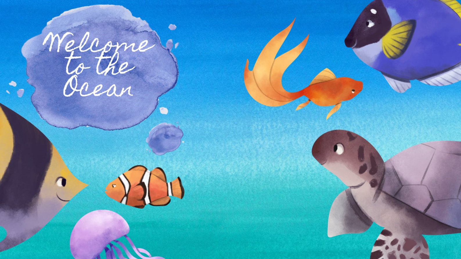 Underwater Zoom Background Etsy