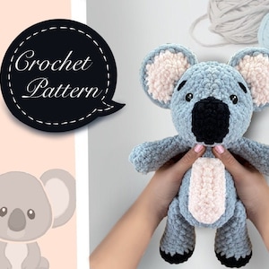 PATTERN: Koala / Crochet pattern – amigurumi / pattern-crocheted – PDF crochet pattern - Crochet