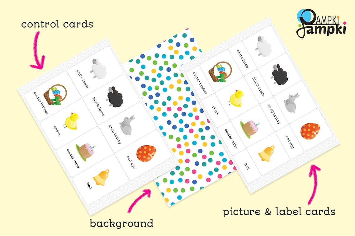 Printable Easter Flashcards for Preschool Download Easter Etsy