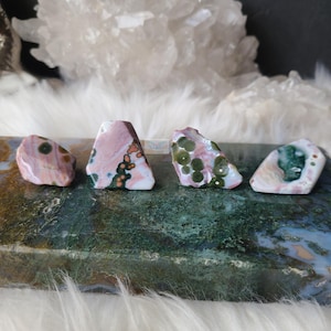 Rare Pink Ocean Jasper Free Form: 1st Vein Old Stock Crystal