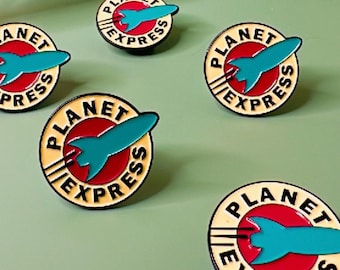 Pin de esmalte Planet Express: insignia de solapa coleccionable de Futurama