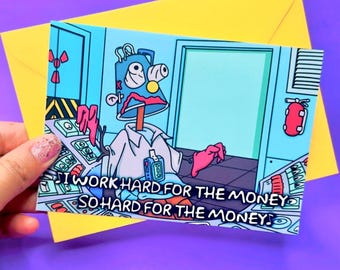 Tarjeta de felicitación de Los Simpson: Divertida tarjeta de trabajo para un compañero de trabajo