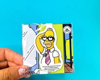 The Simpsons “Smart Homer” Magnetic Bookmark | Funny Geek Gift | Pop Culture Book Accessory | thisisliily