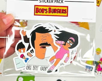 Bob's Burgers Sticker Pack: Waterproof Vinyl Decals (12 pcs)