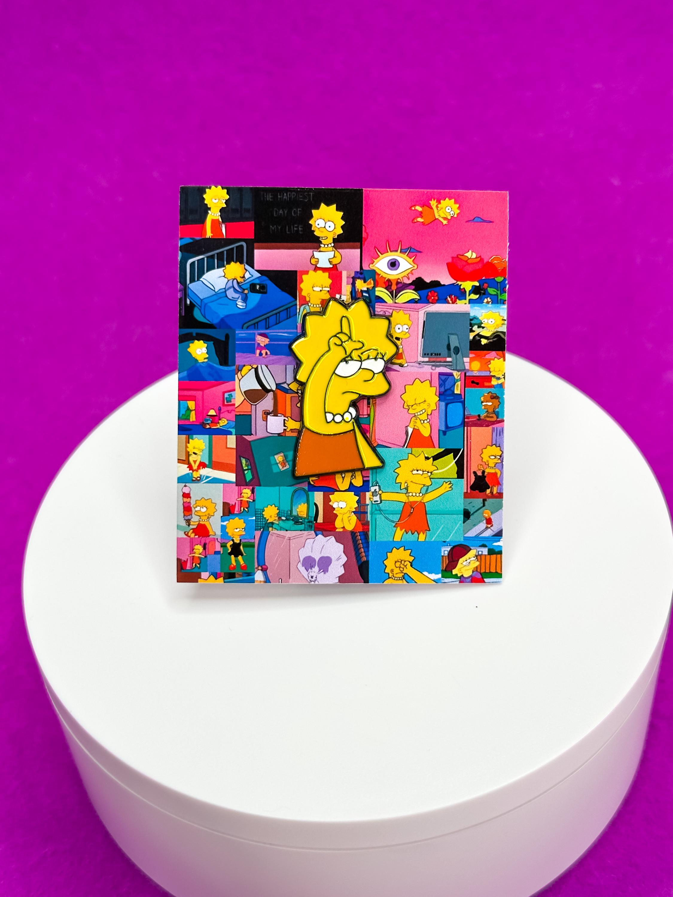 Lisa Simpson Enamel Pin – Official Style Lapel Pin – The Simpsons Collectible