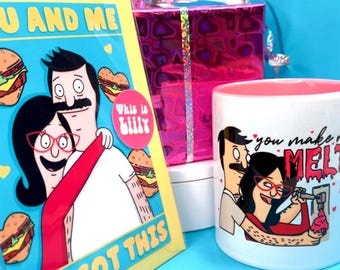 Bob's Burgers Valentine's Day Gift Set – You Make Me Melt Mug & Card