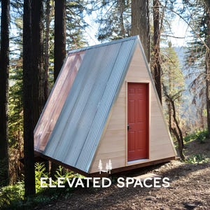 Progetti di cabine con telaio a A in formato PDF - Progetti di piccole cabine fai da te convenienti da 10' x 12' - Nessun permesso necessario - Guida alla costruzione fai da te passo dopo passo di 40 pagine - Airbnb adu