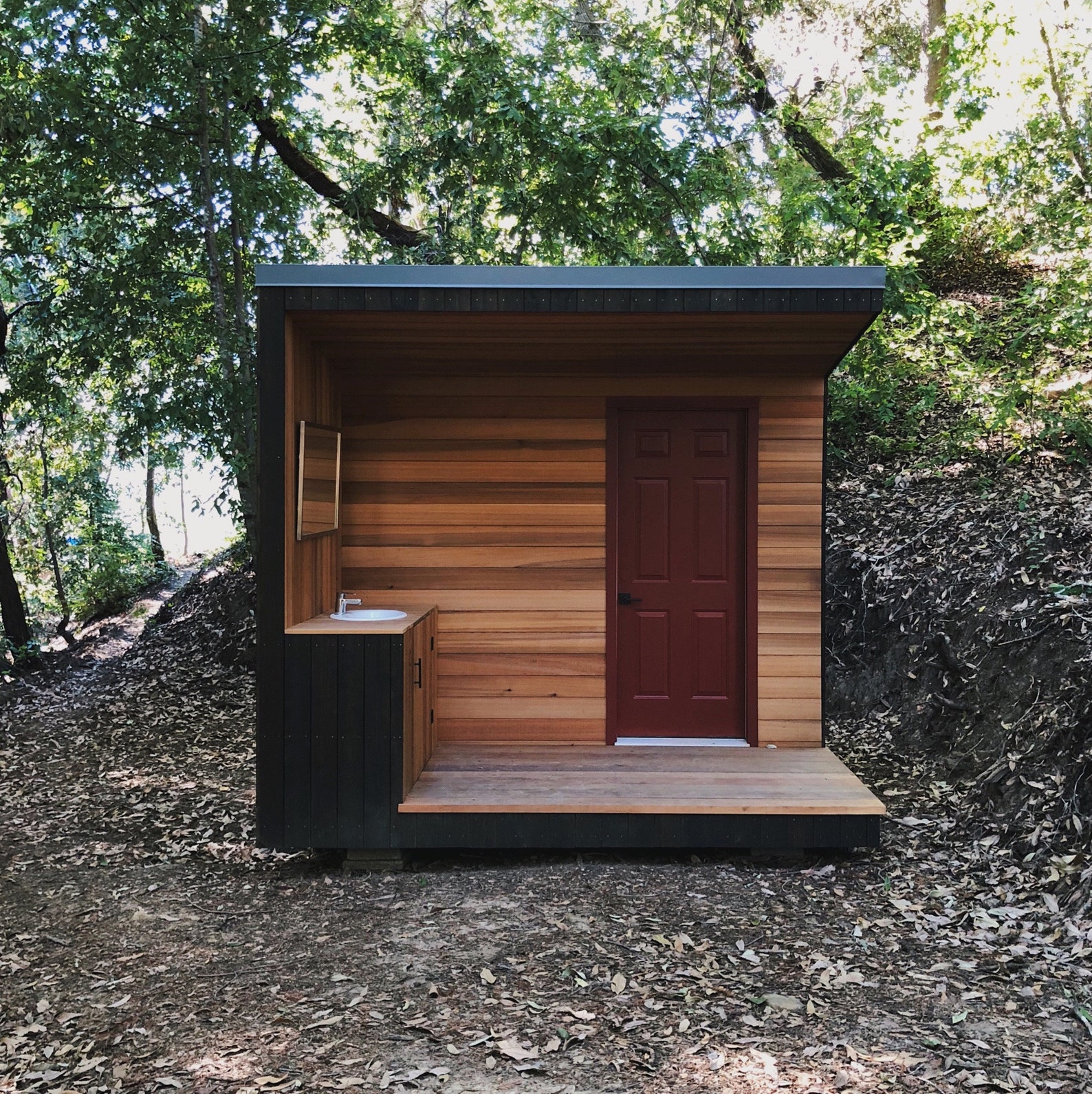 Modern Outhouse Plans 3D Sketchup Model blueprints Etsy