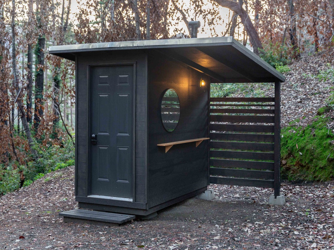 Modern Outhouse Plans PDF Shed Compost Toilet off Grid Etsy New Zealand