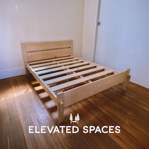 Sängramsplaner PDF - 35-sidig steg-för-steg-guide för gör-det-själv - Japanska snickerier - Ritningar för queen size-säng - Sängram queen size - Gör-det-själv-plan för barnsäng