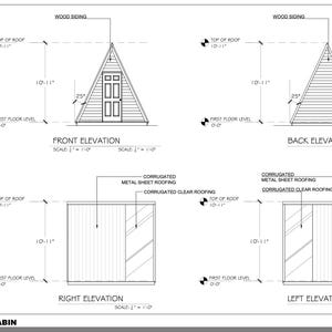 Planos de cabañas en forma de A (PDF) - Planos de cabañas pequeñas asequibles de 3 x 3,6 metros (DIY) - Sin necesidad de permiso - Guía de construcción paso a paso de 40 páginas - Airbnb adu imagen 15