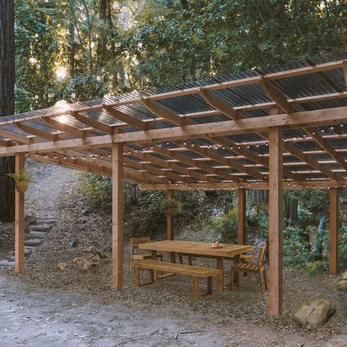 Covered Pergola Plans Gazebo Plans 