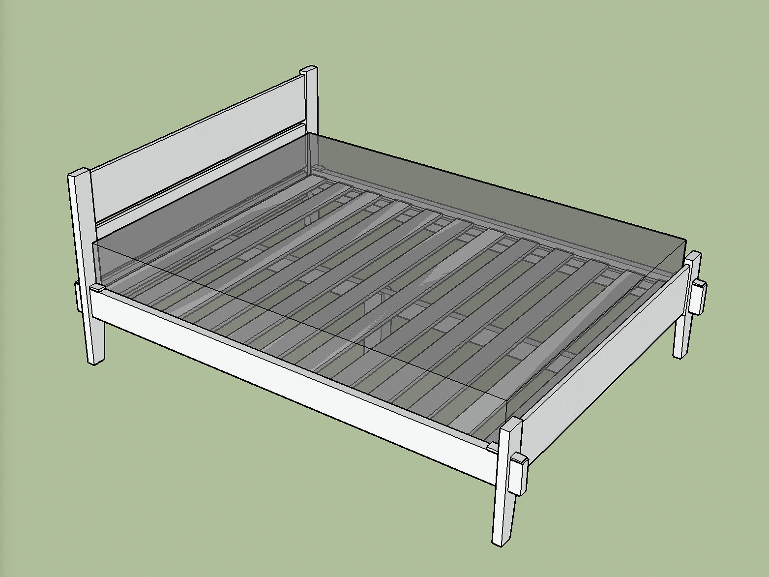 Bed Frame Plans PDF 35 Page Stepbystep DIY Build Guide Etsy Canada