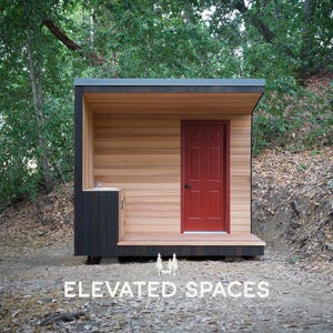 Modern Outhouse Plans PDF - Shed - Compost Toilet - Off Grid - Outdoor Bathroom Plans - Lean To Shed Plans - Tiny House Plans - Blueprint