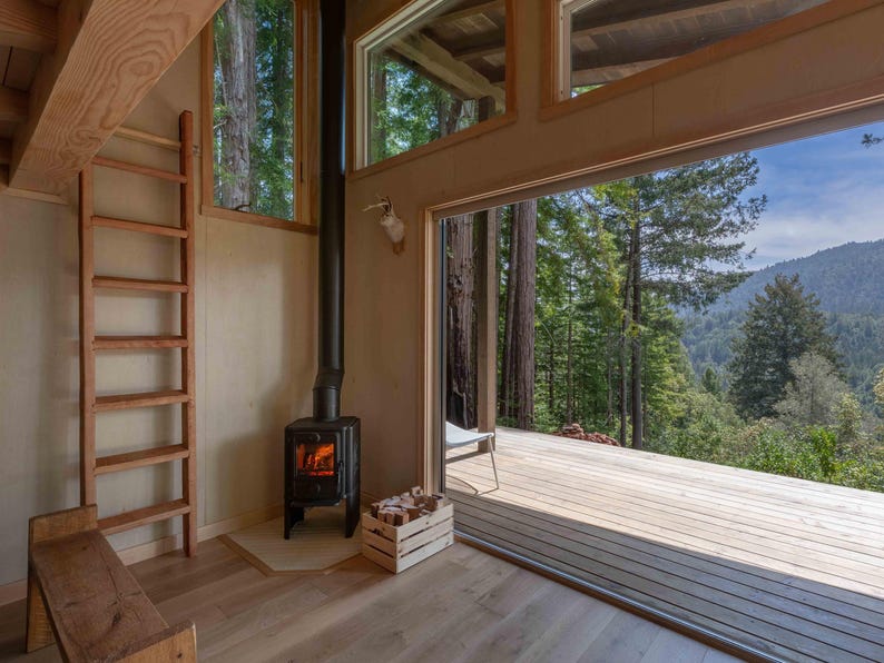 Tiny House Cabin with Bathroom Plans PDF- 14X20 ft - Tiny House Blueprint with Loft, Construction Drawings - Modern Redwood Cabin Floorplan image 13