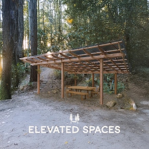 Covered Pergola Plans PDF - Gazebo Plans - Pavilion Plans - Lean To Awning - Covered Deck Hammock Stand - Arbor