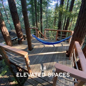 Treehouse Plans PDF: Modern Kids Playhouse & Tree Deck with Bench - Real Projects Built by Real People™