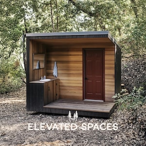 Planos modernos para letrinas exteriores en PDF - 3 x 3 m - Diseño de cobertizo y baño exterior - Proyectos reales construidos por personas reales