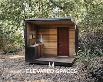 Modern Outhouse Plans PDF - 10X10 ft - Shed & Outdoor Bathroom Blueprint - Real Projects Built by Real People
