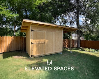 Modern Shed Plans with Porch: DIY Building Guide (PDF Download, 8x12, 10x12, 8x20 ft.) - Real Projects Built by Real People™