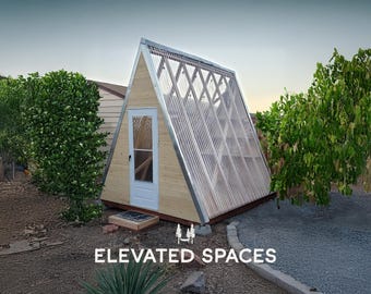 Greenhouse Plans PDF - 10'x12' - No Permit Required - 40 Page Step-by-Step DIY Build Guide - Backyard Potting Shed - Kids Playhouse - AirBnB
