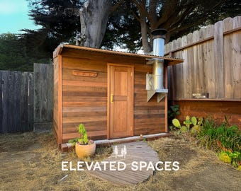 Planos en PDF para sauna exterior - Construcción para 6 personas - 1,8 x 2,7 m - Proyectos reales construidos por personas reales