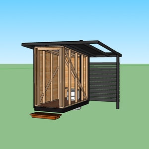 Modern Outhouse Plans PDF Shed Compost Toilet Off Grid Living Outdoor Bathroom Plans Lean To Shed Plans Outdoor Shower image 5