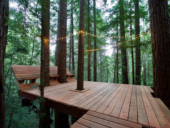 Treehouse Plans PDF Tree Deck Modern Playhouse Plans Kids