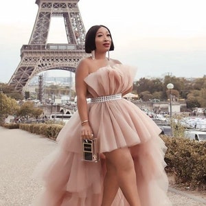Layered tulle skirt mini top
