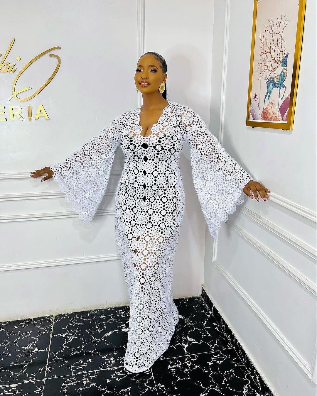 50+ Gorgeous White Lace Outfits for Owambe and Aso-Ebi Parties | White lace  outfit, Lace outfit, Lace dress styles