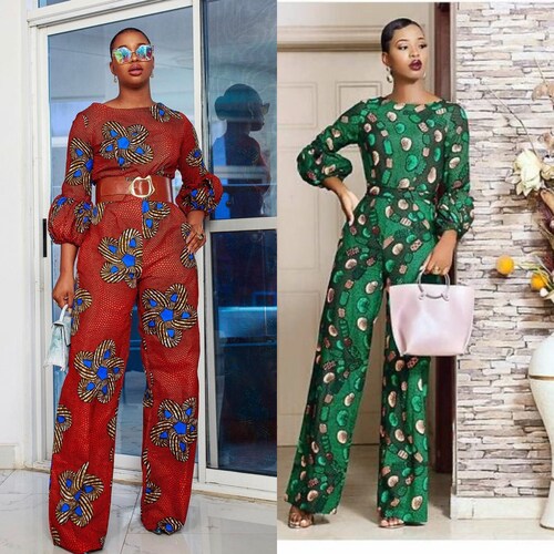 Ankara Jumpsuit African Print Jumpsuit African Plus Size Etsy