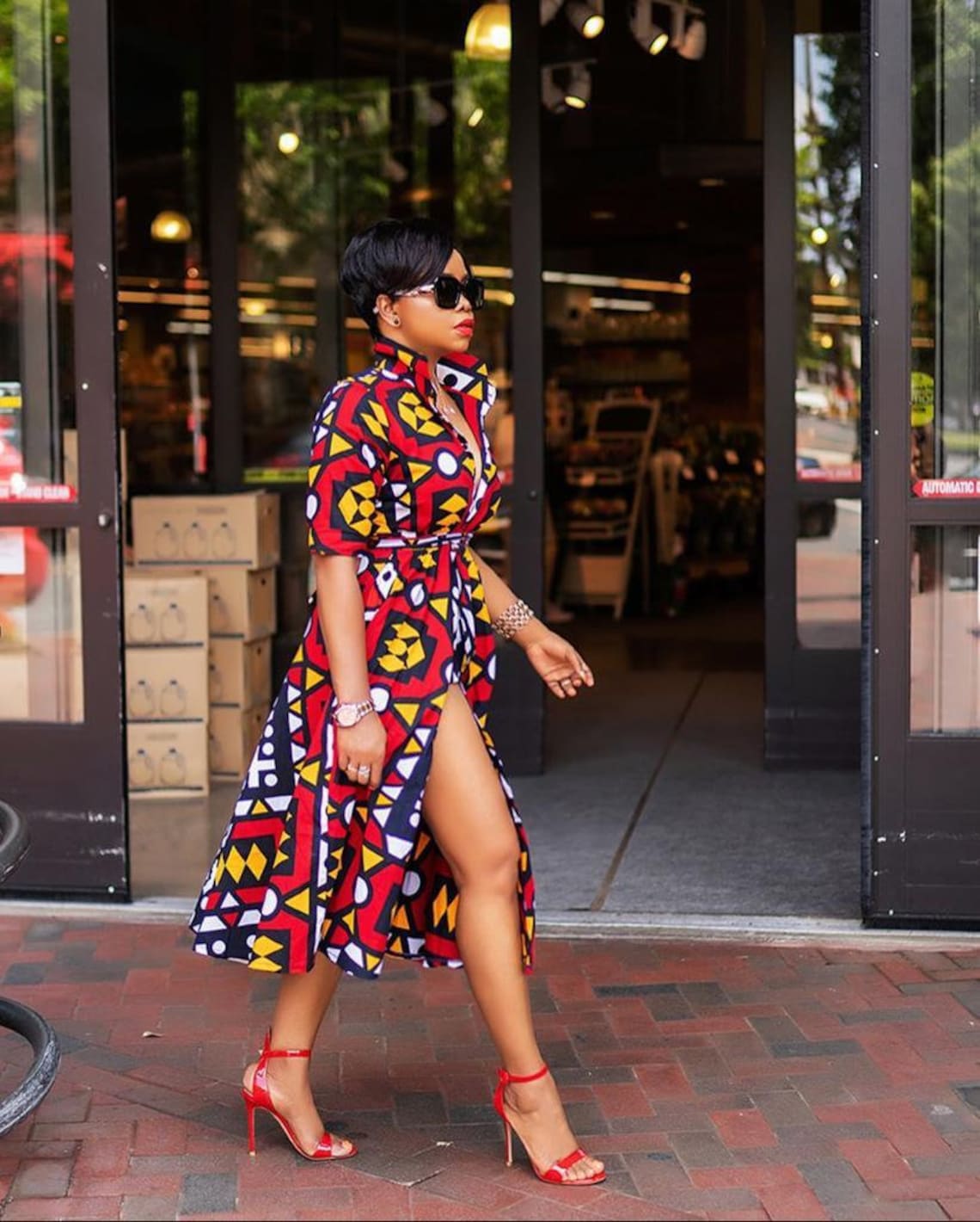 Ankara Shirt Dress Ankara Flare Gown Ankara Dresses for Etsy