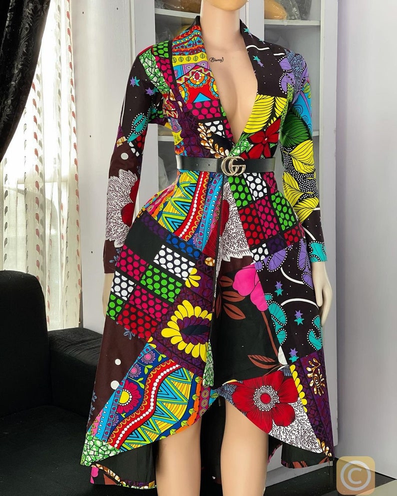 African Print Dress African Print Patchwork Dress Ankara - Etsy