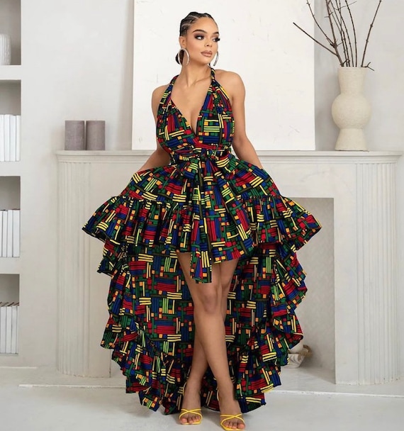 Printed party cheap dresses