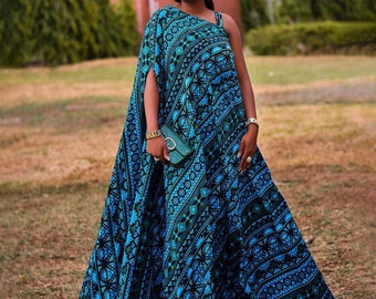 PLUS SIZE AFRICAN PRINT LADIES MAXI ANKARA DRESS — Afreekline