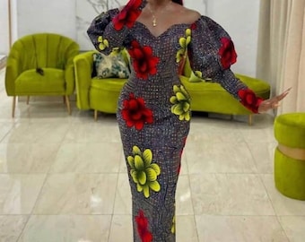 ankara long dress styles